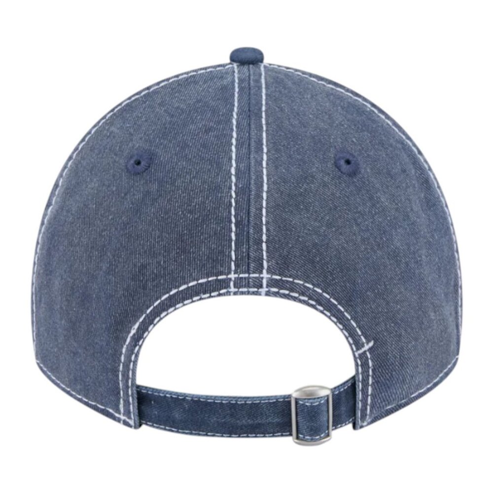 New Era Boston Red Sox Washed Contrast 9TWENTY Adjustable Strapback Hat Cap Blue - Picture 6 of 7